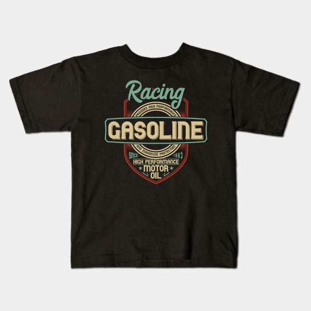 Racing gasoline Kids T-Shirt by Carlosj1313